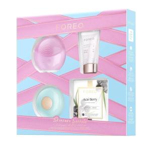 imageFOREO Skincare Secrets Gift Set BEAR Smart Microcurrent Facial Toning Device for Instant FullFace Firming  SERUM SERUM SERUM 10 oz MicroCapsule Youth Preserve Squalane Sodium Hyaluronate ampamp HALUNA mini 2  UFO mini 2