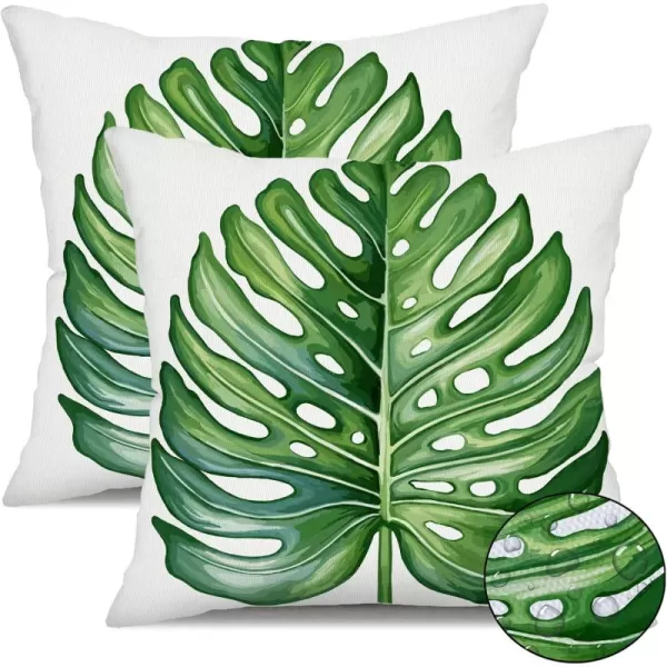 DFXSZ Outdoor Pillow Covers 18x18 Inch Set of 2 Colorful Paisley Decor Waterproof Throw Pillow Covers Farmhouse Outdoor Waterproof Pillow Covers Decor for Patio Funiture Garden Sofa Couch 7AGreen1
