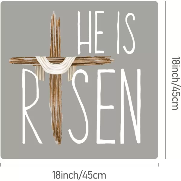 DFXSZ Easter Pillow Covers 18x18 Set of 4 He is Risen Pillow Covers Throw Pillows Bless Our Home for Sofa Couch Home Decoration