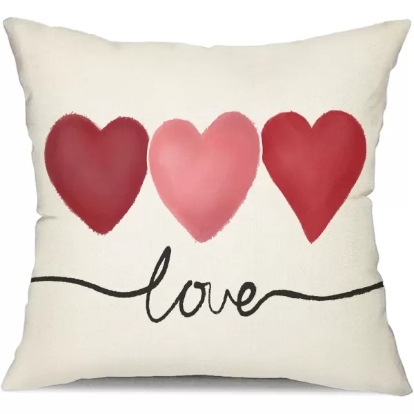 Valentines Day Pillow Covers 12x20 Pink Heart Love Valentines Day Pillows Winter Holiday Lumbar Pillow Covers 12x20 Outdoor Pillowcase for Home DecorWhite