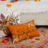 imageDFXSZ Fall Pillow Covers 12x20 Inch Outdoor Throw Pillow Covers Hello Pumpkin Decorative Yellow Throw Pillow Cushion Cases for Home Couch