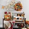 imageDFXSZ Fall Pillow Covers 12x20 Inch Pumpkin with Black Cat Cushion Cover Decor Outdoor Throw Pillow Linen Square Throw Pillow Cover Decorative for Home couch
