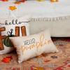 imageDFXSZ Fall Pillow Covers Hello Pumpkin Cushion Cover Autumn Decor Pumpkins Pillow Cover Outdoor Pillow Linen Square Throw Pillow Cover Decorative for Home Couch 12 x 20