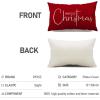 imageChristmas Throw Pillow Covers 12x20 Inch Set of 2 Merry Christmas Farmhouse Decorations Believe Holiday Decor Throw Cushion Case for Home CouchB1