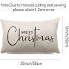 imageChristmas Throw Pillow Covers 12x20 Inch Set of 2 Merry Christmas Farmhouse Decorations Believe Holiday Decor Throw Cushion Case for Home CouchB11