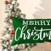 imageDFXSZ Christmas Pillow Cover 12x20 Merry Christmas Decor Red Throw Lumbar Pillow Cover Decorations Christmas Tree Holiday Decor Case for Home Couch YZT102A12Green