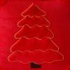 imageDFXSZ Christmas Pillow Covers 18x18 Green Big Christmas Tree Decoration Soft Plush Faux Fur Jacquard Throw Pillows for Bedroom Sofa Holiday Festivals Winter Home Decor PTK068A18Yellow Line Red Trees