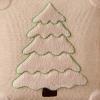 imageDFXSZ Christmas Pillow Covers 18x18 Green Big Christmas Tree Decoration Soft Plush Faux Fur Jacquard Throw Pillows for Bedroom Sofa Holiday Festivals Winter Home Decor PTK068A18Yellow Line Beige Trees