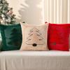 imageDFXSZ Christmas Pillow Covers 18x18 Green Big Christmas Tree Decoration Soft Plush Faux Fur Jacquard Throw Pillows for Bedroom Sofa Holiday Festivals Winter Home Decor PTK068A18Red Christmastree