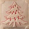 imageDFXSZ Christmas Pillow Covers 18x18 Green Big Christmas Tree Decoration Soft Plush Faux Fur Jacquard Throw Pillows for Bedroom Sofa Holiday Festivals Winter Home Decor PTK068A18Red Star Light Beige Tree