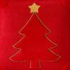 imageDFXSZ Christmas Pillow Covers 18x18 Green Big Christmas Tree Decoration Soft Plush Faux Fur Jacquard Throw Pillows for Bedroom Sofa Holiday Festivals Winter Home Decor PTK068A18Yellow Star Red Tree