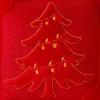 imageDFXSZ Christmas Pillow Covers 18x18 Green Big Christmas Tree Decoration Soft Plush Faux Fur Jacquard Throw Pillows for Bedroom Sofa Holiday Festivals Winter Home Decor PTK068A18Yellow Star Light Red Tree