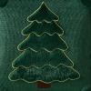 imageDFXSZ Christmas Pillow Covers 18x18 Green Big Christmas Tree Decoration Soft Plush Faux Fur Jacquard Throw Pillows for Bedroom Sofa Holiday Festivals Winter Home Decor PTK068A18Yellow Line Green Trees