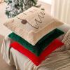 imageDFXSZ Christmas Pillow Covers 18x18 Green Big Christmas Tree Decoration Soft Plush Faux Fur Jacquard Throw Pillows for Bedroom Sofa Holiday Festivals Winter Home Decor PTK068A18Green Christmastree