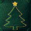 imageDFXSZ Christmas Pillow Covers 18x18 Green Big Christmas Tree Decoration Soft Plush Faux Fur Jacquard Throw Pillows for Bedroom Sofa Holiday Festivals Winter Home Decor PTK068A18Yellow Star Green Tree