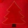 imageDFXSZ Christmas Pillow Covers 18x18 Red StarLanterns Beige Christmas Tree Decoration Soft Plush Faux Fur Jacquard Throw Pillows for Bedroom Sofa Holiday Festivals Winter Home Decor PTK066C18Yellow Line Red Trees