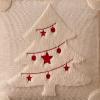 imageDFXSZ Christmas Pillow Covers 18x18 Red StarLanterns Beige Christmas Tree Decoration Soft Plush Faux Fur Jacquard Throw Pillows for Bedroom Sofa Holiday Festivals Winter Home Decor PTK066C18Red Lanterns Beige Tree