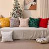 imageDFXSZ Christmas Tree Pillow Covers 18x18 inch Set of 2 Christmas Decoration Green Soft Plush Faux Fur Jacquard Throw Pillows for Bedroom Sofa Holiday Festivals Winter Home Decor PTK006A18Golden