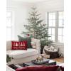 imageDFXSZ Merry Christmas Pillow Cover 12x20 Farmhouse Christmas Throw Lumbar Pillow Cover Decorations Christmas Tree Holiday Decor Case for Home CouchRed