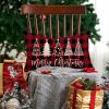 imageDFXSZ Merry Christmas Pillow Cover 12x20 Farmhouse Christmas Throw Lumbar Pillow Cover Decorations Christmas Tree Holiday Decor Case for Home CouchRed Black