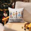 imageDFXSZ Merry Christmas Throw Pillow Cover 12x20 Inch Nutcracker Christmas Decor Winter Holiday Party Cushion Case Decoration for Sofa Couch YK141B12A1