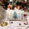 imageDFXSZ Merry Christmas Throw Pillow Cover 12x20 Inch Nutcracker Christmas Decor Winter Holiday Party Cushion Case Decoration for Sofa Couch YK141B12A2