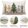 imageDFXSZ Merry Christmas Throw Pillow Cover 12x20 Inch Nutcracker Christmas Decor Winter Holiday Party Cushion Case Decoration for Sofa Couch YK141B12A2