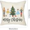 imageDFXSZ Merry Christmas Throw Pillow Cover 12x20 Inch Nutcracker Christmas Decor Winter Holiday Party Cushion Case Decoration for Sofa Couch YK141B12A218