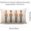 imageDFXSZ Merry Christmas Throw Pillow Cover 12x20 Inch Nutcracker Christmas Decor Winter Holiday Party Cushion Case Decoration for Sofa Couch YK141B12A3