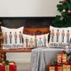 imageDFXSZ Merry Christmas Throw Pillow Cover 12x20 Inch Nutcracker Christmas Decor Winter Holiday Party Cushion Case Decoration for Sofa Couch YK141B12A3