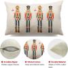 imageDFXSZ Merry Christmas Throw Pillow Cover 12x20 Inch Nutcracker Christmas Decor Winter Holiday Party Cushion Case Decoration for Sofa Couch YK141B12A3