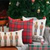 imageDFXSZ Merry Christmas Throw Pillow Cover 12x20 Inch Nutcracker Christmas Decor Winter Holiday Party Cushion Case Decoration for Sofa Couch YK141B12A3