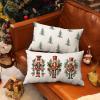 imageDFXSZ Merry Christmas Throw Pillow Cover 12x20 Inch Nutcracker Christmas Decor Winter Holiday Party Cushion Case Decoration for Sofa Couch YK141B12A4