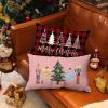 imageDFXSZ Merry Christmas Throw Pillow Cover 12x20 Inch Nutcracker Christmas Decor Winter Holiday Party Cushion Case Decoration for Sofa Couch YK141B12Pink