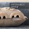 imageDFXSZ Halloween Pillow Covers 16x16 inch Set of 2 Beige Skeletont Halloween Decorations Soft Plush Faux Fur Wool Couch Cushion Case for Chair Sofa Bedroom Living Room Home Decor PTK04C16Beige