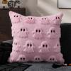 imageDFXSZ Halloween Pillow Covers 16x16 inch Set of 2 Beige Skeletont Halloween Decorations Soft Plush Faux Fur Wool Couch Cushion Case for Chair Sofa Bedroom Living Room Home Decor PTK04C16Pink Ghost