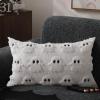 imageDFXSZ Halloween Pillow Covers 16x16 inch Set of 2 Beige Skeletont Halloween Decorations Soft Plush Faux Fur Wool Couch Cushion Case for Chair Sofa Bedroom Living Room Home Decor PTK04C16White Ghost