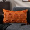 imageDFXSZ Halloween Pillow Covers 16x16 inch Set of 2 Beige Skeletont Halloween Decorations Soft Plush Faux Fur Wool Couch Cushion Case for Chair Sofa Bedroom Living Room Home Decor PTK04C16Orange Ghost