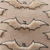 imageDFXSZ Halloween Pillow Covers 18x18 inch Set of 2 Beige Bat with Black Eyes Throw Pillow Cases Soft Plush Faux Fur Wool Couch Cushion Case for Chair Sofa Bedroom Living Room Home Decor PTK059A18Beige