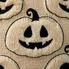 imageDFXSZ Halloween Pillow Covers 18x18 inch Set of 2 Black Eyes White Ghost Throw Pillow Cases Soft Plush Faux Fur Wool Couch Cushion Case for Chair Sofa Bedroom Living Room Home Decor PTK056A18Blackbeige Pumpkins