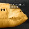 imageDFXSZ Halloween Pillow Covers 18x18 inch Set of 2 Black Ghost Throw Pillow Cases Soft Plush Faux Fur Wool Couch Cushion Case for Chair Sofa Bedroom Living Room Home Decor PTK03F18Yellow