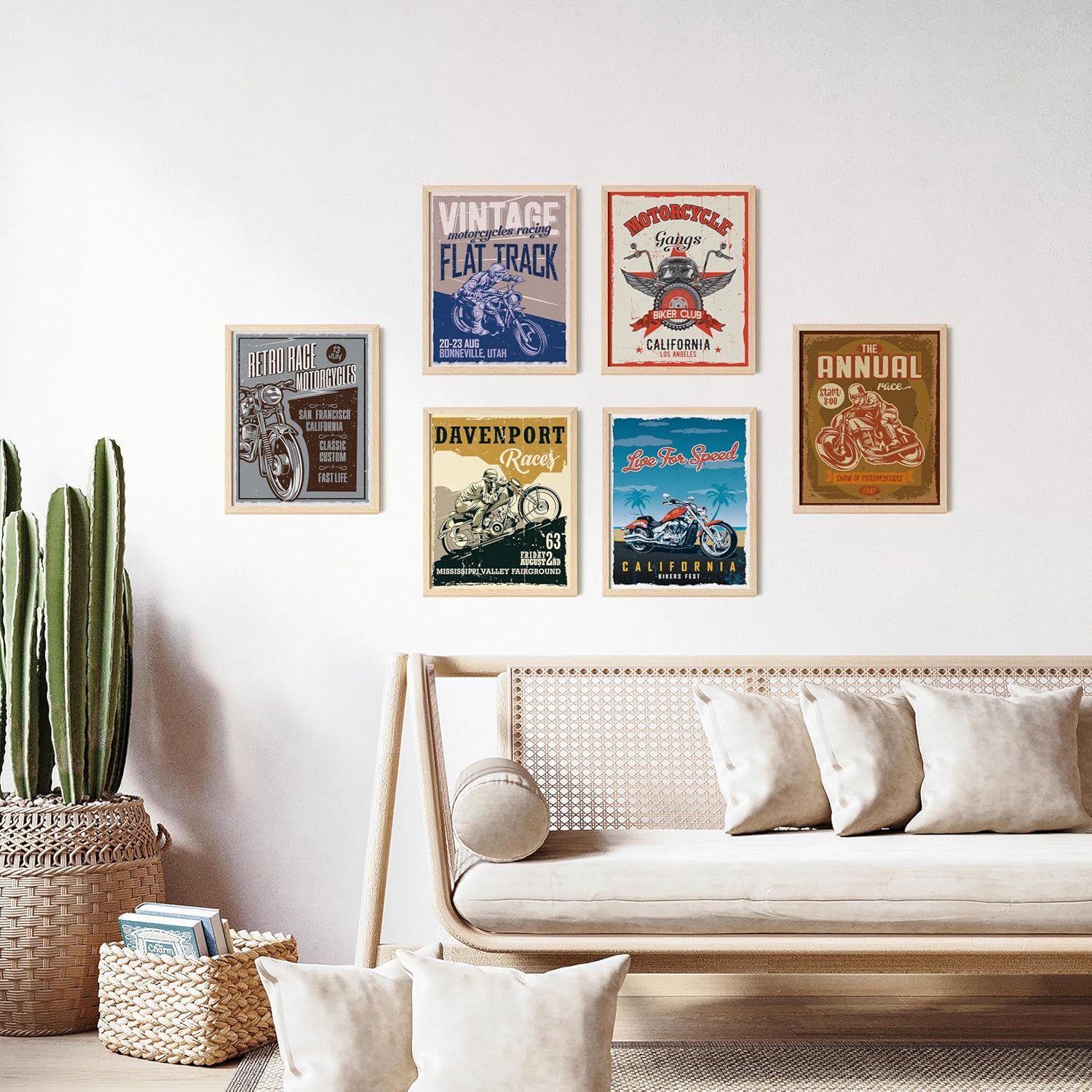 97 Decor Antique Motorcycle Posters  Rustic Motorcycle Decor Motorcycle Wall Art Prints Vintage Motorcycle Gifts for Men Motorcross Dirt Bike Stuff for Boys Bedroom Decorations 8x10 UNFRAMED