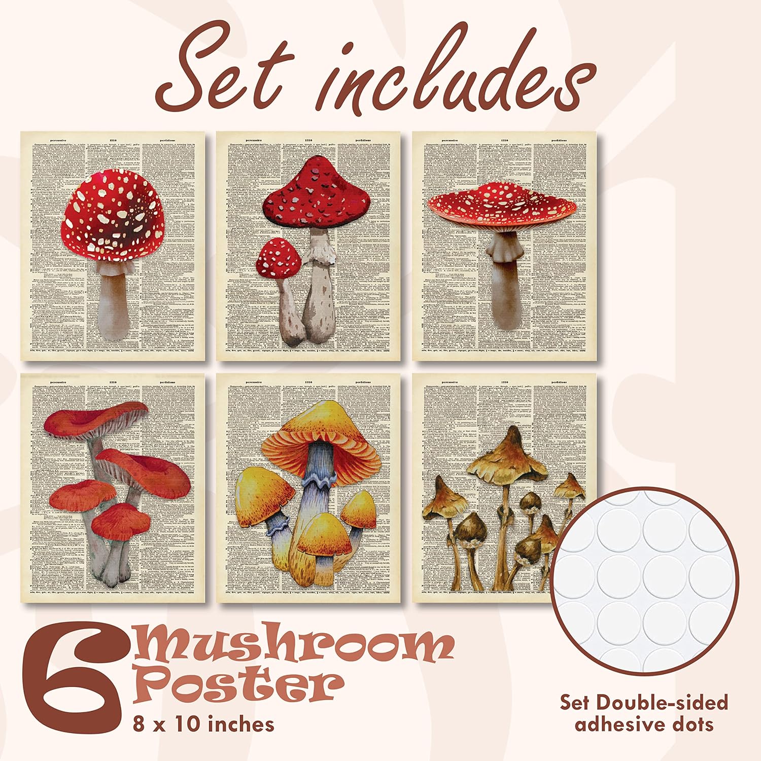 97 Decor Mexican Decor for Home  Mexican Art Wall Decor Vintage Mexican Wall Art Posters Retro Mexico Folk Art Decorations Boho Mexican Picture Mexicana Prints for Kitchen Bedroom 8x10 UNFRAMEDMushroom