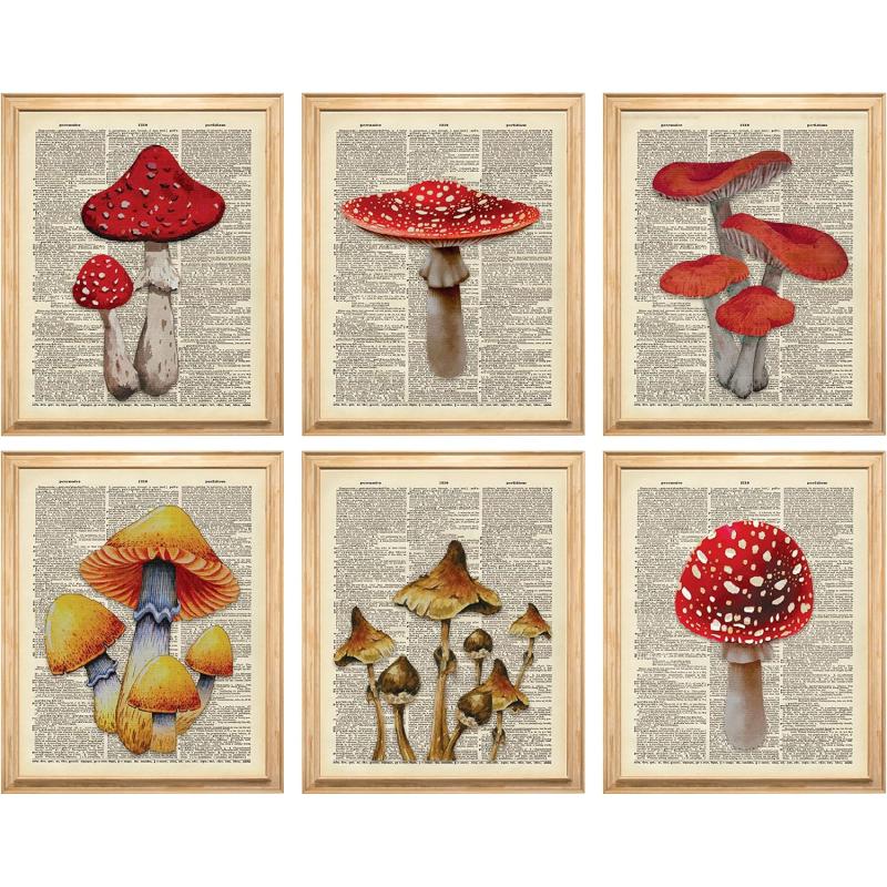 97 Decor Mexican Decor for Home  Mexican Art Wall Decor Vintage Mexican Wall Art Posters Retro Mexico Folk Art Decorations Boho Mexican Picture Mexicana Prints for Kitchen Bedroom 8x10 UNFRAMEDMushroom