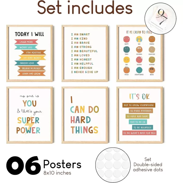 97 DECOR Kids Affirmation Wall Decor  Positive Affirmations for Kids Decor Affirmation Art Prints Nursery Pictures Colorful Inspirational Quotes Posters for Classroom Playroom Decor 8x10 UNFRAMED