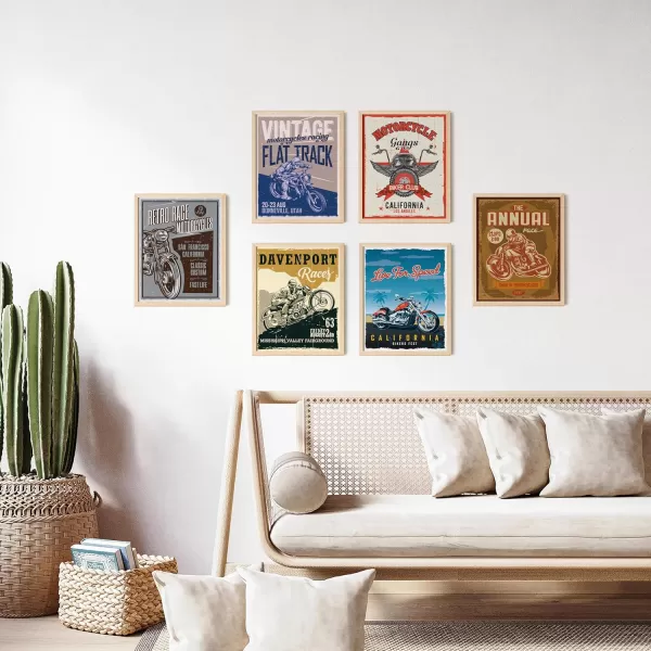 97 Decor Antique Motorcycle Posters  Rustic Motorcycle Decor Motorcycle Wall Art Prints Vintage Motorcycle Gifts for Men Motorcross Dirt Bike Stuff for Boys Bedroom Decorations 8x10 UNFRAMED