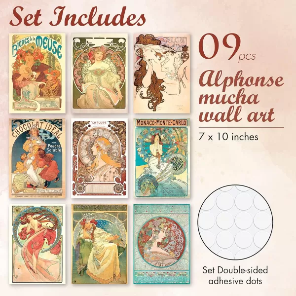 97 Decor Gustav Klimt Wall Art Posters  Gustav Klimt Kiss Poster Lady With Fan Gustav Klimt Sunflower Painting Fine Art Prints Klimt Picture Set Classic Nouveau Artwork Decorations 8x10 UNFRAMEDAlphonse Mucha Art