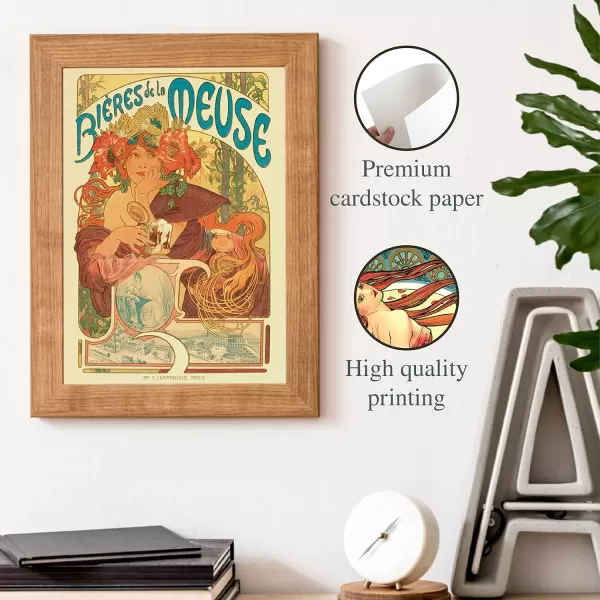 97 Decor Gustav Klimt Wall Art Posters  Gustav Klimt Kiss Poster Lady With Fan Gustav Klimt Sunflower Painting Fine Art Prints Klimt Picture Set Classic Nouveau Artwork Decorations 8x10 UNFRAMEDAlphonse Mucha Art