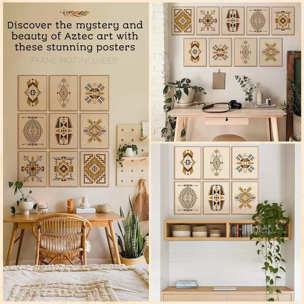 97 Decor Mexican Decor for Home  Mexican Art Wall Decor Vintage Mexican Wall Art Posters Retro Mexico Folk Art Decorations Boho Mexican Picture Mexicana Prints for Kitchen Bedroom 8x10 UNFRAMEDAztec Poster