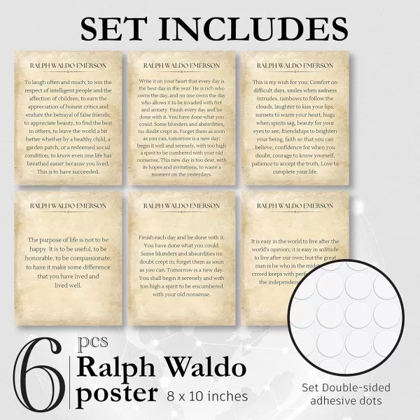 97 Decor Ralph Waldo Emerson Quotes Wall Art  Inspirational Literary Quotes Wall Decor Finish Each Day Success Quote Literary Posters Ralph Waldo Emerson Poem Prints for Classroom 8x10 UNFRAMEDRalph Waldo